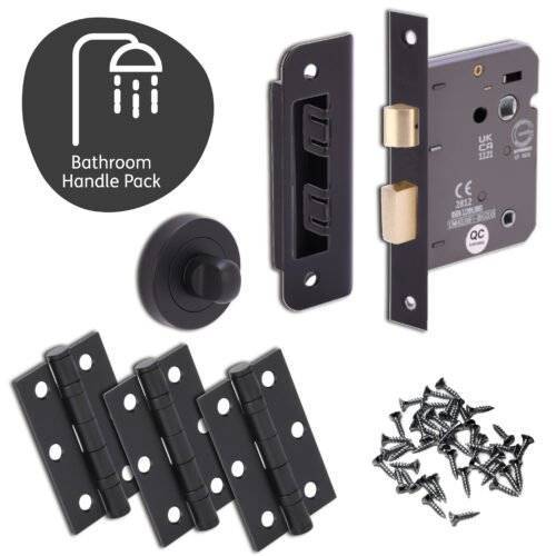 LIVENZA DOOR HANDLE BATHROOM PACK WITH LOCK