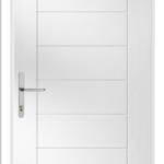 White door panels and handle