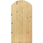 Wooden gate with a classic design on a white background