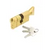 ZOO HARDWARE VIER V5 80MM EURO CYLINDER AND TURN – SATIN BRASS