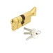 ZOO HARDWARE VIER V5 80MM EURO CYLINDER AND TURN – SATIN BRASS