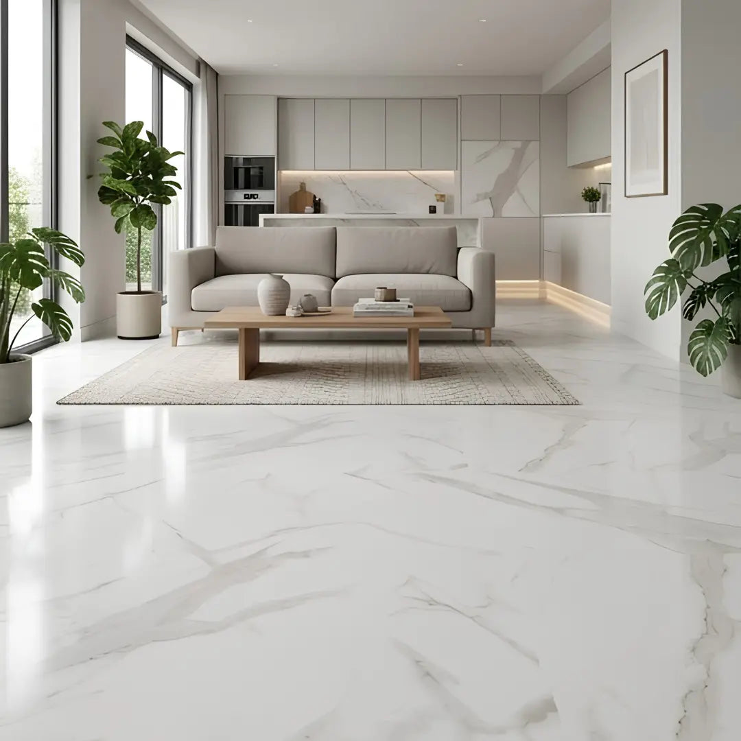 DN5882‑1 LIGHT MARBLE EFFECT 7MM PRE‑GROUTED TILE