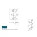 HIN1322/7SSS 76 X 51 X 2MM BALL BEARING HINGE – GRADE 7 SATIN STAINLESS STEEL