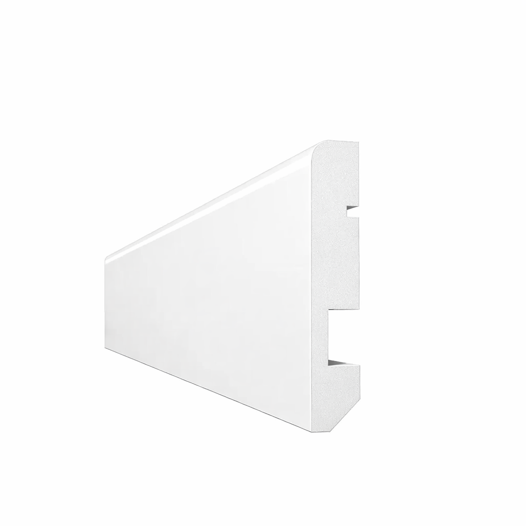 Fully Finished White Door Skirting – 14 x 80 x 2400mm