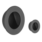 FLUSH DOOR PULL PACK - MATT BLACK