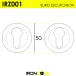 EURO PROFILE ESCUTCHEON 50MM – BLACK NICKEL