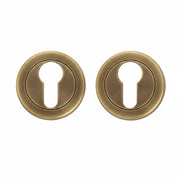 EURO PROFILE ESCUTCHEON 50MM – ANTIQUE BRASS
