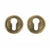 EURO PROFILE ESCUTCHEON 50MM – MATT ANTIQUE BRASS