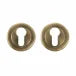 EURO PROFILE ESCUTCHEON 50MM – MATT ANTIQUE BRASS