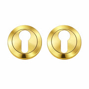 EURO PROFILE ESCUTCHEON 50MM – POLISHED BRASS