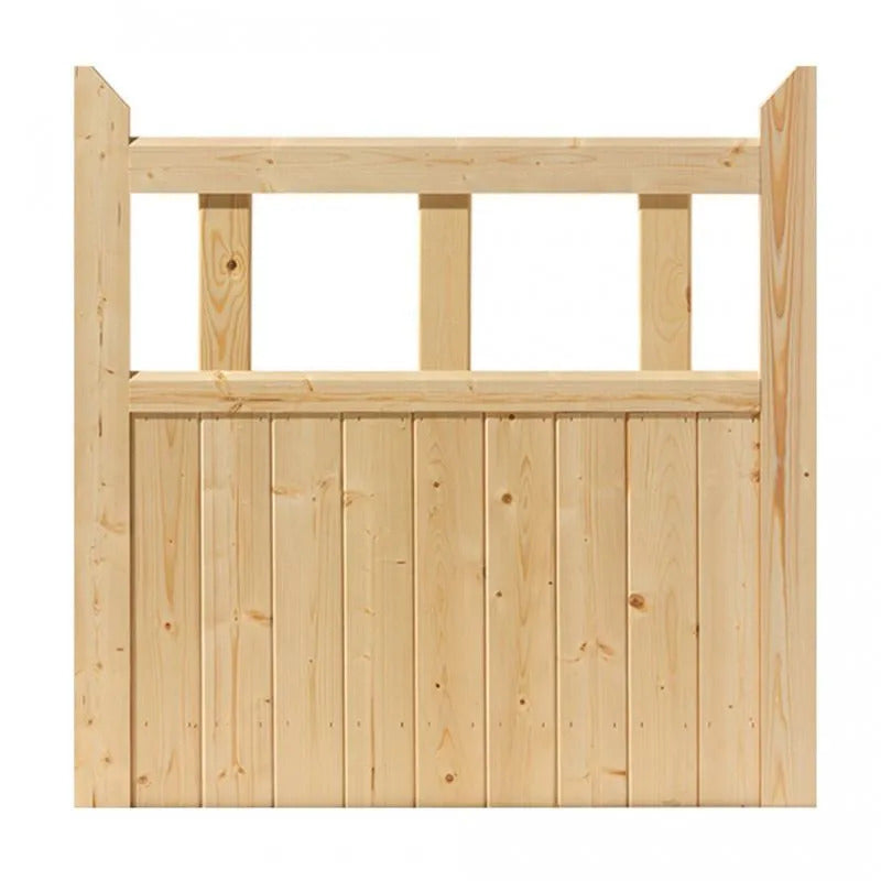 Wooden gate with a white background