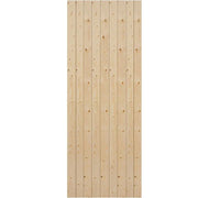 Wooden panel with a slatted design on a white background