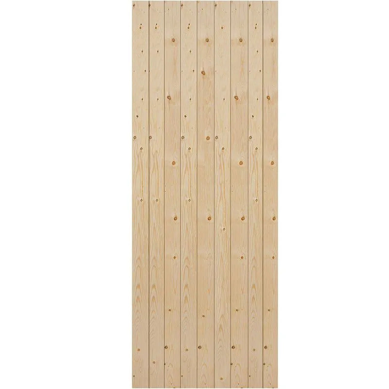Wooden panel with a slatted design on a white background