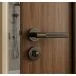 MARINO KNURLED DOOR HANDLE ON ROSE – BATHROOM PACK – BLACK NICKEL