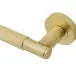 MARINO KNURLED LEVER DOOR HANDLE ON ROSE MATT SATIN BRASS