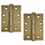 GRADE 13 BALL BEARING FIRE RATED HINGES 102MM X 76MM X 3MM – ANTIQUE BRASS