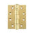 GRADE 13 BALL BEARING FIRE RATED HINGES 102MM X 76MM X 3MM – POLISHED BRASS