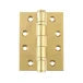GRADE 13 BALL BEARING FIRE RATED HINGES 102MM X 76MM X 3MM – POLISHED BRASS
