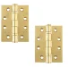 GRADE 13 BALL BEARING FIRE RATED HINGES 102MM X 76MM X 3MM – POLISHED BRASS