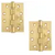 GRADE 13 BALL BEARING FIRE RATED HINGES 102MM X 76MM X 3MM – SATIN BRASS