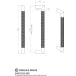 SWP1169/300SSS MITRED KNURLED PULL HANDLE – 300MM SATIN STAINLESS STEEL