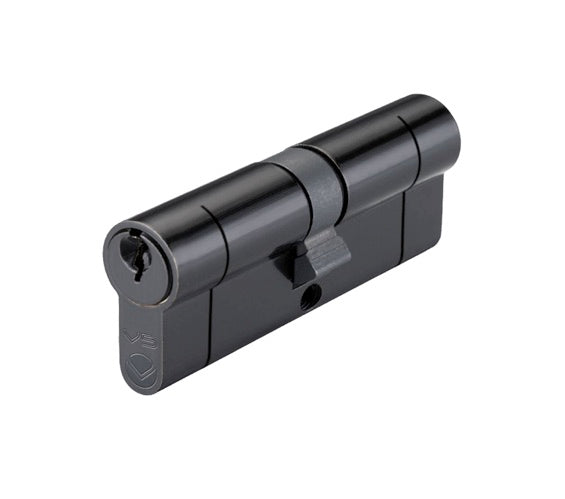 ZOO HARDWARE VIER PRECISION EURO PROFILE BRITISH STANDARD 5 PIN DOUBLE CYLINDERS (VARIOUS SIZES) - BLACK