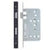 VDL7860‑PCB DIN BATHROOM LOCK – BACKSET 60MM – POWDER COATED BLACK