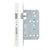 VDL7860‑PCW DIN BATHROOM LOCK – BACKSET 60MM – POWDER COATED WHITE